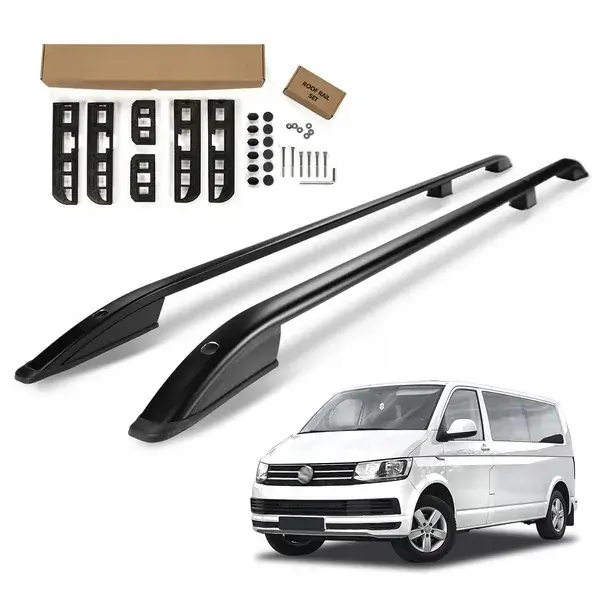 Kup teraz Relingi dachowe Volkswagen Caravelle VI T6 L1 | SWB 2015-2019 Czarny SHORT