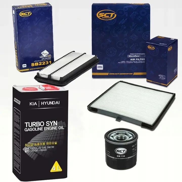 Zestaw filtrów Kia Picanto 1.0 1.1 04/17+olej 5w30 Ekspresowa dostawa
