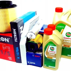 Bezpieczna płatność 4 FILTRY BOSCH FILTRON 7L OLEJU CASTROL 5W30 A4 B8 A5 8T Q5 8R 3.0 TDI