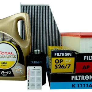 Autentyczny 3xFiltr +Olej 5W40 Audi A3 8P Q3 I TT 1.8 2.0 TFSI