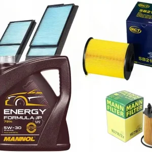 Zestaw filtrów MAZDA 3 1.6 MZ CD (BL) 08/11 OLEJ Autentyczny