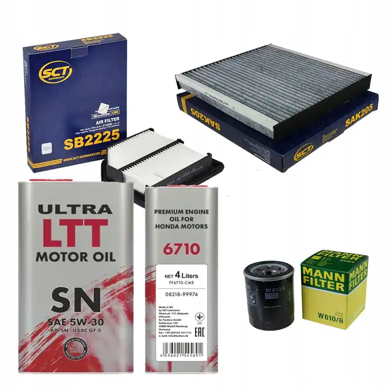 Zestaw filtrów Honda Civic VIII (FN, FK)1,8+OLEJ Oryginalny