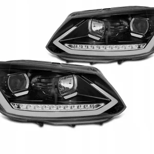 Autentyczny LAMPY VW TOURAN II 2010-2015 BLACK TUBE DRL DTS LED