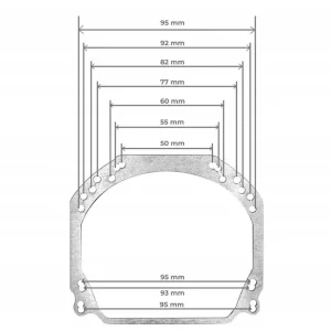 Adapter ramka uniwersalna Hella 3R Auto Gamma G5 Komplet 2 szt. Oferta