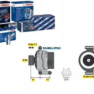 Zwrot pieniędzy 0 986 045 370 ALTERNATOR 0 986 045 370 BOSCH