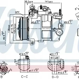 Bezpieczna płatność Kompresor, klimatyzacja NISSENS 890800