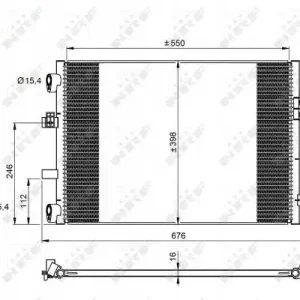 Bezpieczna płatność Skraplacz, klimatyzacja NRF 350210
