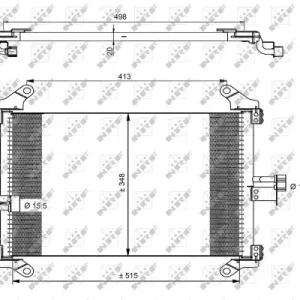 35494 SKRAPLACZ KLIMATYZACJI NRF 35494 NRF Popularny