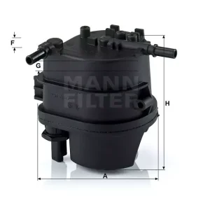 WK 939 MANN-FILTER FILTR PALIWA CITROEN, PEUGEOT, FORD 1,4HD I Zamów teraz