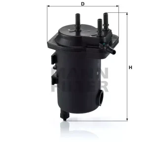 Autentyczny WK 939/10X MANN-FILTER FILTR PALIWA