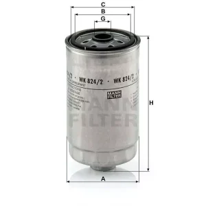 WK 824/2 MANN-FILTER FILTR PALIWA Oferta limitowana