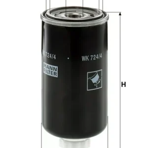 WK 724/4 MANN-FILTER FILTR PALIWA Kup teraz