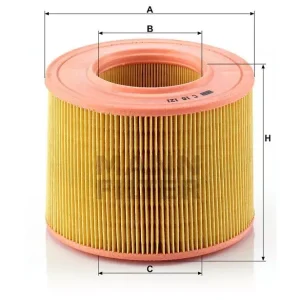Autentyczny C 18121 MANN-FILTER FILTR POWIETRZA RENAULT 21 89-