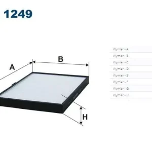 Autentyczny K 1249 FILTRON FILTR PRZECIWPYŁKOWY