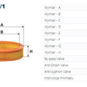 AR 232/1 FILTRON FILTR POWIETRZA Popularny
