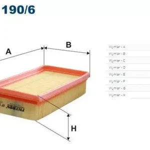 AP 190/6 FILTRON FILTR POWIETRZA Popularny