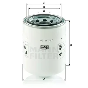 WD14002 MANN Filtr Hydrauliczny Tani