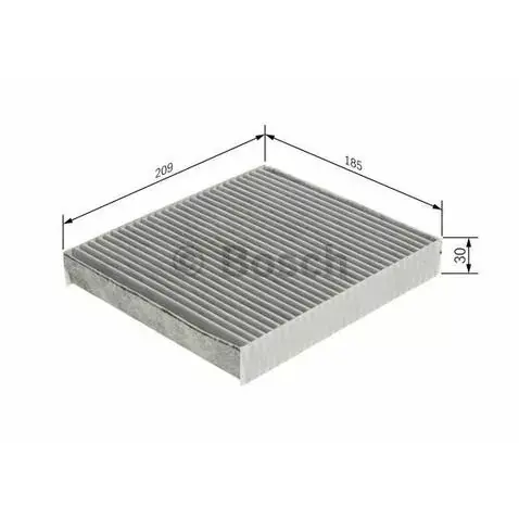 1987435570 BOSCH Filtr kabinowy Popularny
