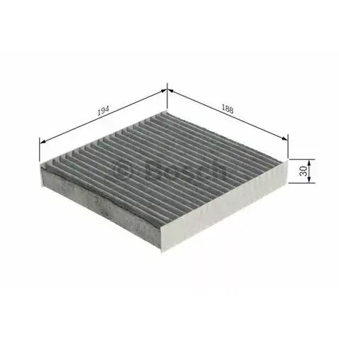 1987435589 BOSCH Filtr kabinowy Popularny