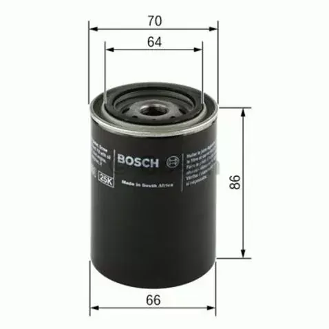 Bezpieczna płatność F026407025 BOSCH Filtr oleju